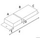 Flad sort PVC-fender 610 mm