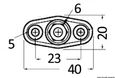 Power Post koblingspol Mini 40 x 20 mm