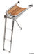 Dolphin striker AISI 316/teak med 3-trinns stige