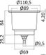 Delux SS LED koppholder med dreneringshull