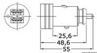 Dubbel USB-kontakt typ A+C 12/24V 2.4A