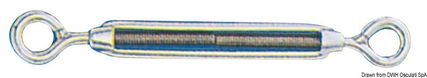 Vantskrue øje/øje AISI 316 4 mm