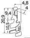 Kontakter av fortinnet messing 2.5/6 mm
