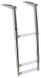 Teleskooppinen standarditikas AISI316 musta 4 askelmaa