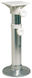 Vridbar stolpedestal, nylon, teleskopisk, blankpolerad, 45-62 cm