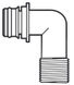 Europump 90° innstikks hurtigkobling gjenge 1/2"