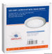 Ultraflat LED-lampe med hvit ringmutter 12/24 V 3 W