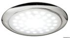 Ultraflat LED-lampe med forkrommet ringmutter 12/24 V 3 W