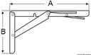 Taittuva pöytähela 305 x 165 mm