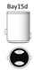 LED-pære BAY15D 12/24 V, tilsvarer 25 W