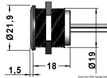 Dimmbar touchbryter for LED-lys Ø 19 mm