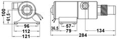 Selvsugende kvernpumpe 24 V 45 l/min