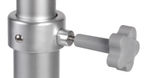 Tri-teleskopiskt bordsben i aluminium