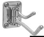 Klädkrok med 2 krokar AISI316 38x53 mm