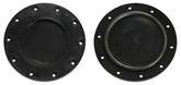 Sort inspektionsluge til dieseltank 120 mm