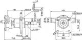 Ancor impelleri pumppu moottorin jäähdytysveden PFF12