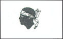 Flagga Korsika 20 x 30 cm