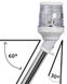 360° stang med 30° hvitt lys 60 cm