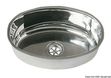 Oval vask SS, speilpolert 240x375 mm