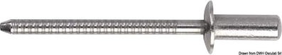 SS-nagle med standardhode 4.8x16mm 100 stk displaypose