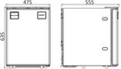 Frigo køleskab med Clean Touch-frontpanel 85l