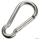 Karabinkrok med plan lukking AISI 316 6 mm
