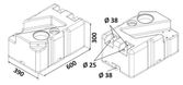 Septiktank med macerator 12 V 50 l