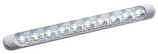 Fristående LED-armatur vit 230x24x11 mm