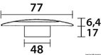 Taklampe, ABS-kropp, hvit finish, 6 hvite LED
