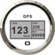 GPS-fartmåler, kompas og distancetæller hvid/blank