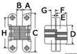 Skjult hengsel 44.5 mm 2-pk