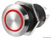 FLAT S.S. bryter (ON)-OFF 12 V blå