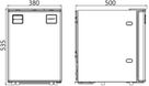 Frigo køleskab med Clean Touch-frontpanel 50l