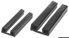 Svart PVC-ändstycke 44x18 mm