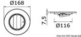 Ilmaritilä ABS valkoinen 163 mm