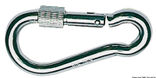 Karabinkrok AISI 316 med ring 100 mm