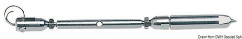 Strekkfisk AISI 316 for Parafil-kabel 9 mm