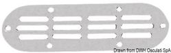 Ovalt luftintag i spegelpolerat SS 170x60 mm