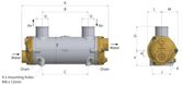 Bowman Intercooler, FC100-4074, Luftkylare, 52 mm, 1", L:358