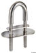 U-bult AISI316 110mm med två plattor 80x40 mm