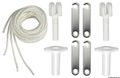 3-bøylers bimini høy Ø 22 mm 150/160 cm marineblå