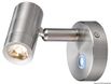 Dimbar LED-lampa i förnicklad aluminium