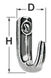 Polert SS-krok 22x30 mm