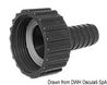 Vridbar slangadapter 90° 25 mm