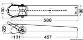 Satin SS ankerrulle 588 mm