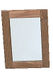 Speil med ramme i teak 28 x 38 cm