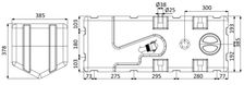 Septiktank med macerator 24 V 100 l
