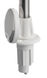 Uttrekkbar hvit lanternestang 100 cm