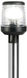 Classic/LED ankerlanterne med sammenleggbar stang 60 cm hvit
