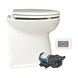 Jabsco El-toalett Deluxe Flush 17'', Rak, Softclose, Pump, 24v